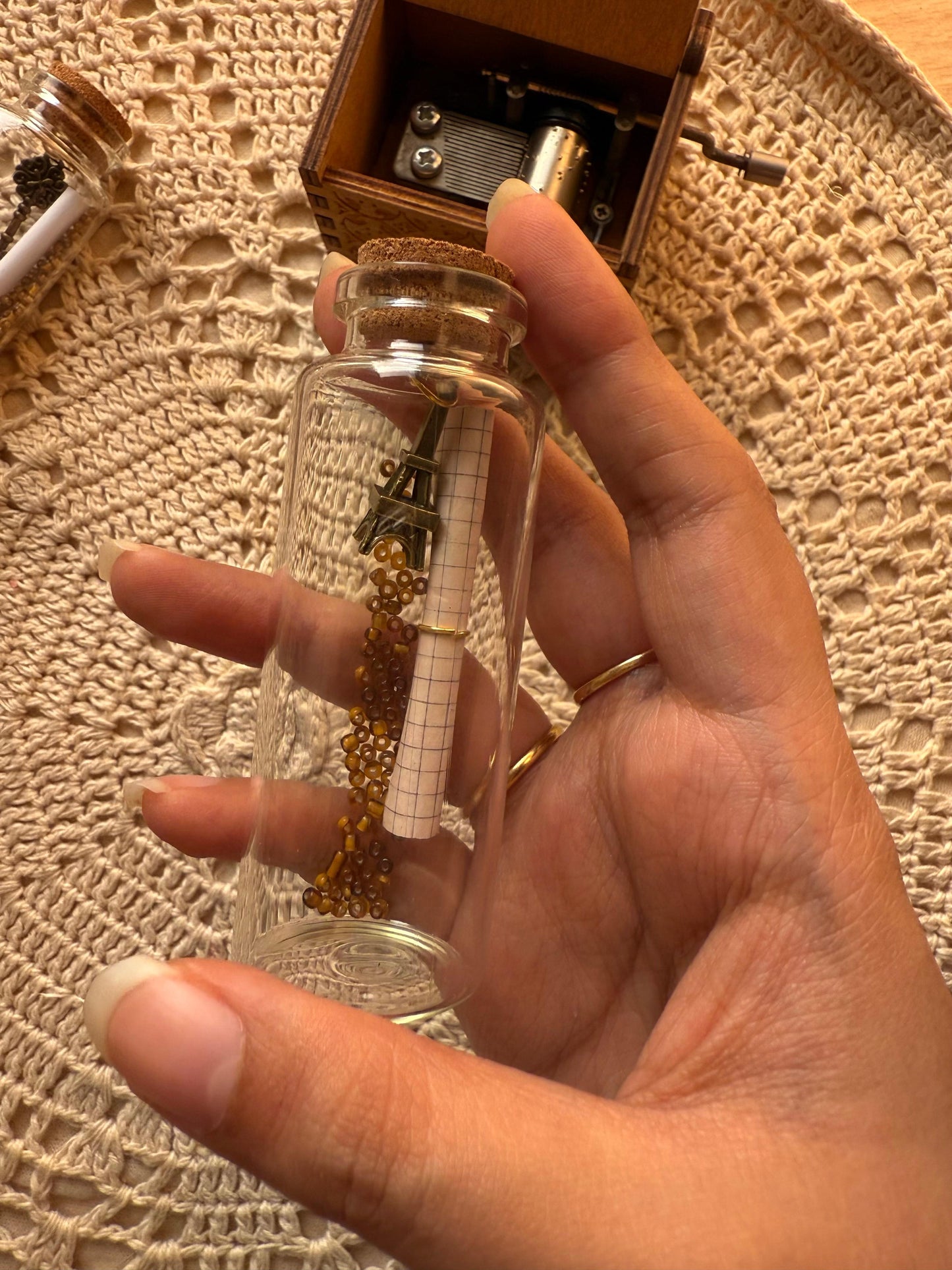 Vintage message bottle